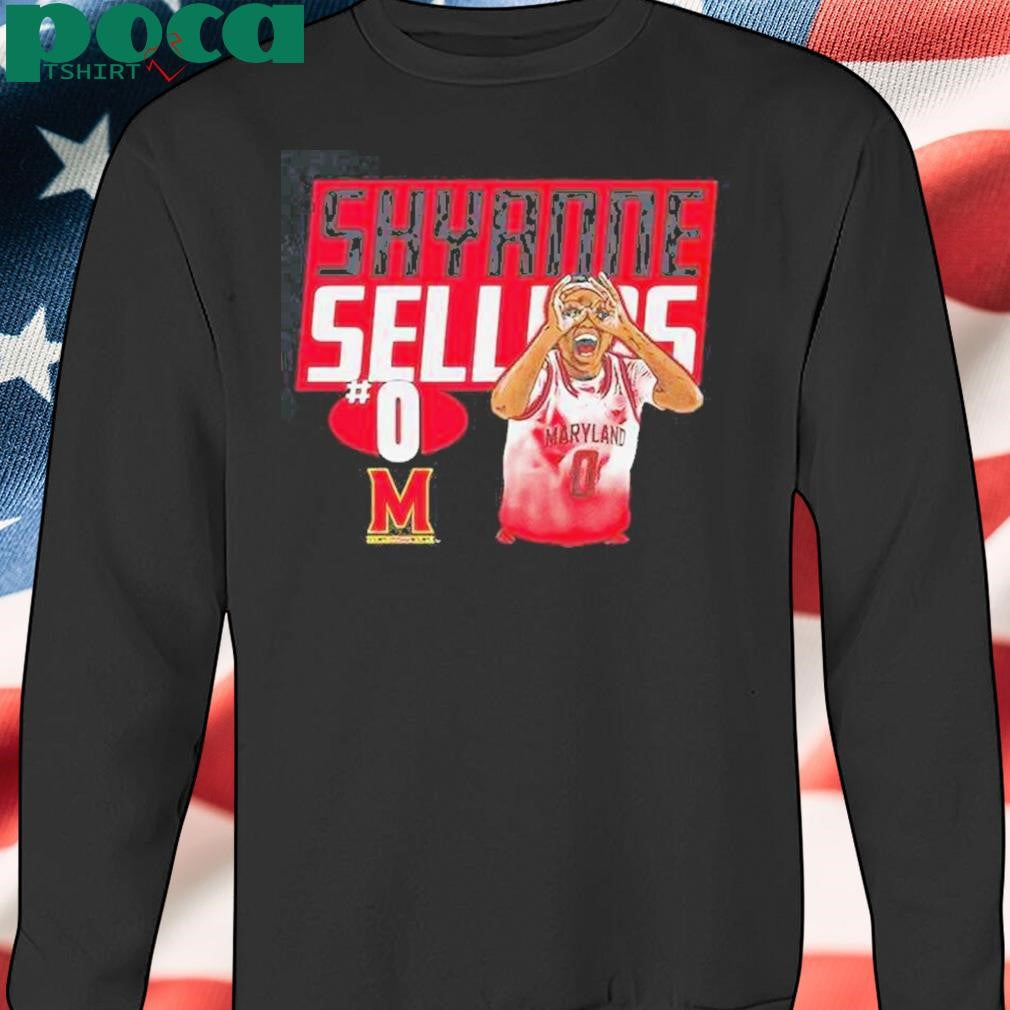 Authorized Shyanne Sellers Maryland Terrapins Basketball Portrait Graphic Shirt