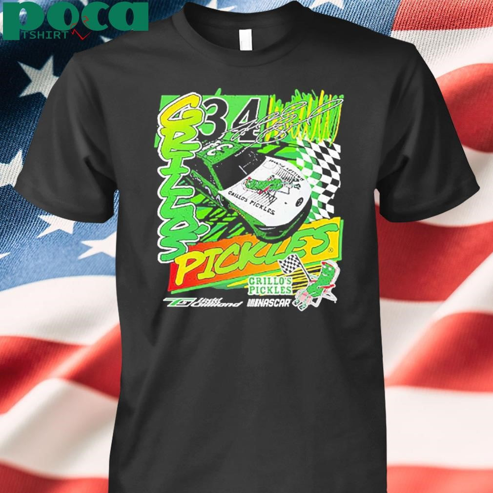 Authorized Todd Gilliland Front Row Motorsports Grillo’s Pickles Car T-shirt