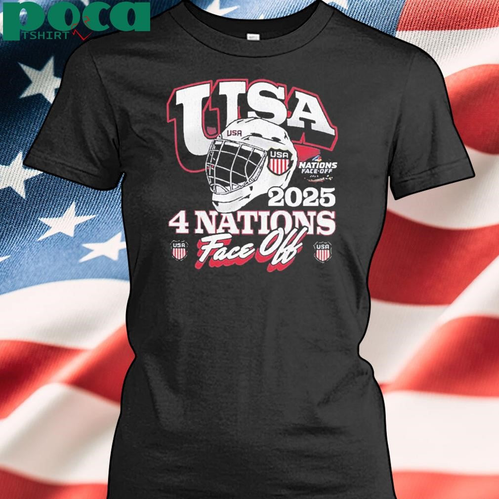 Authorized Usa 2025 4 Nations Face-off Premier Franklin T-shirt