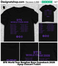 BTS World Tour Bangtan Boys Comeback 2026 Kpop Concert shirt