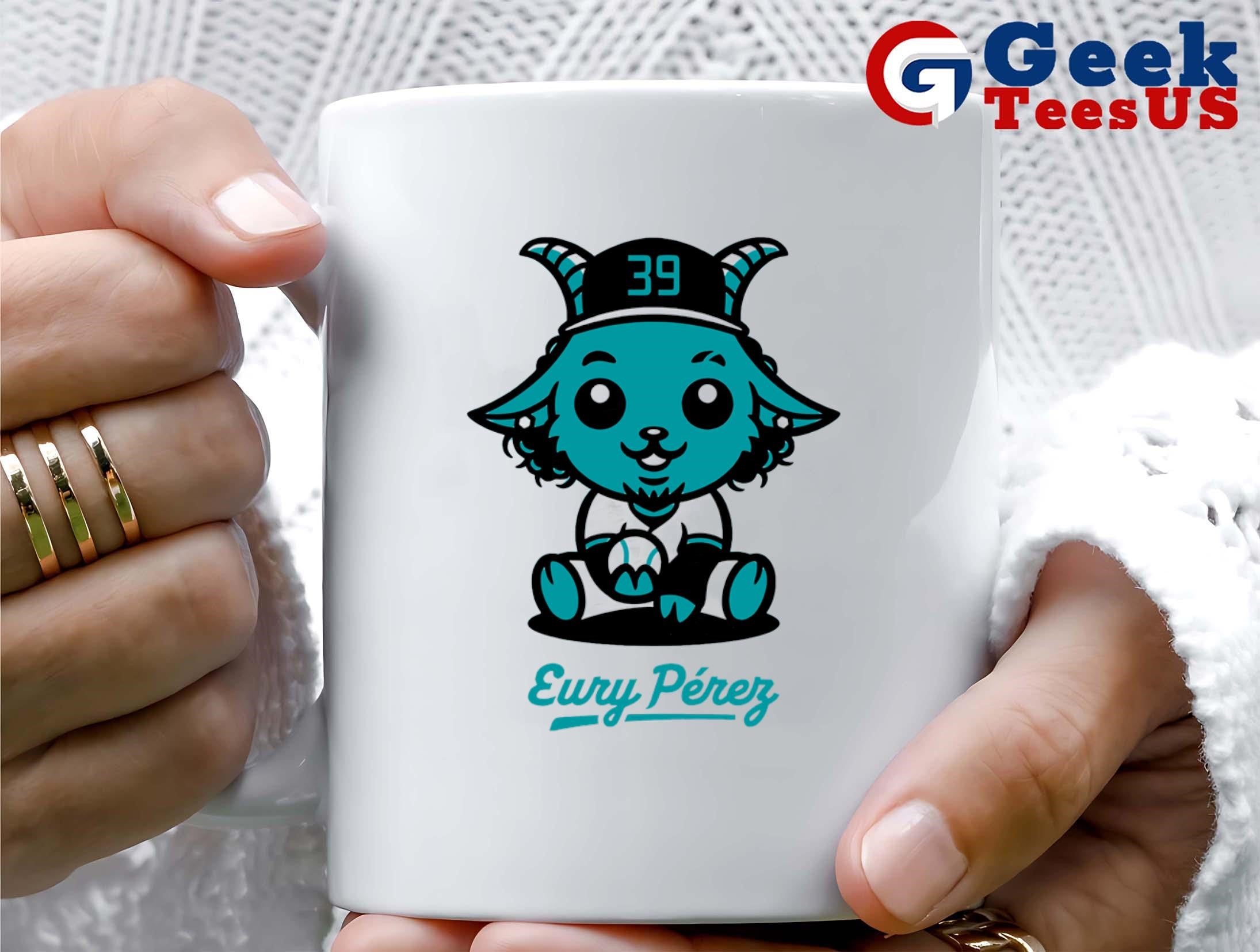 Baby Goat Eury Perez Miami Marlins baseball shirt