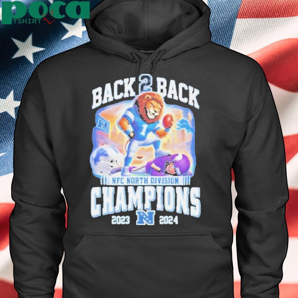 Back To Back NFC North Division Champions Detroit Lions 2023 2024 shirt
