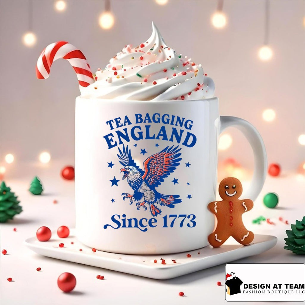 Bald eagle bird American history Tea Bagging England Since 1773 patriotic shirt