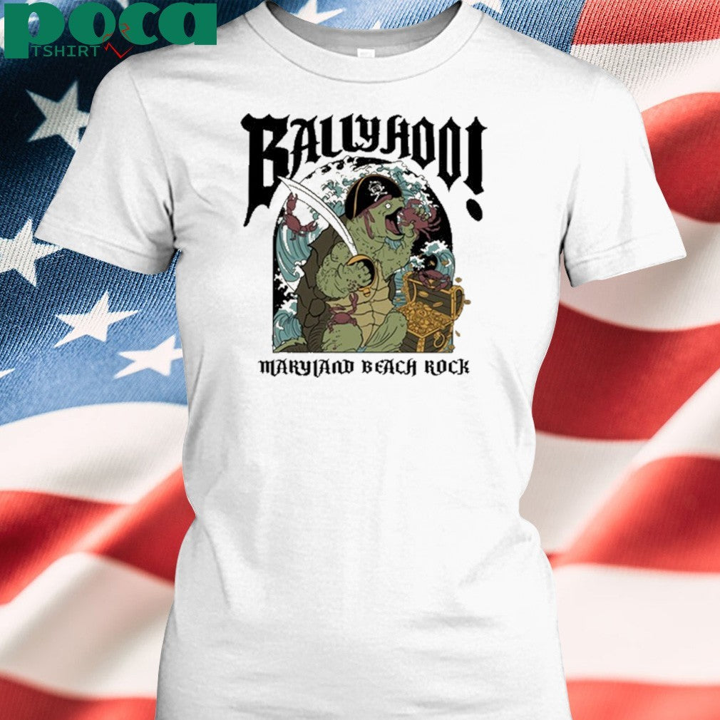 Ballyhoo! Terp Maryland Beach Rock T-shirt