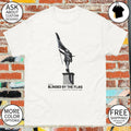 Banksy London Statue blinded by the flag shirt