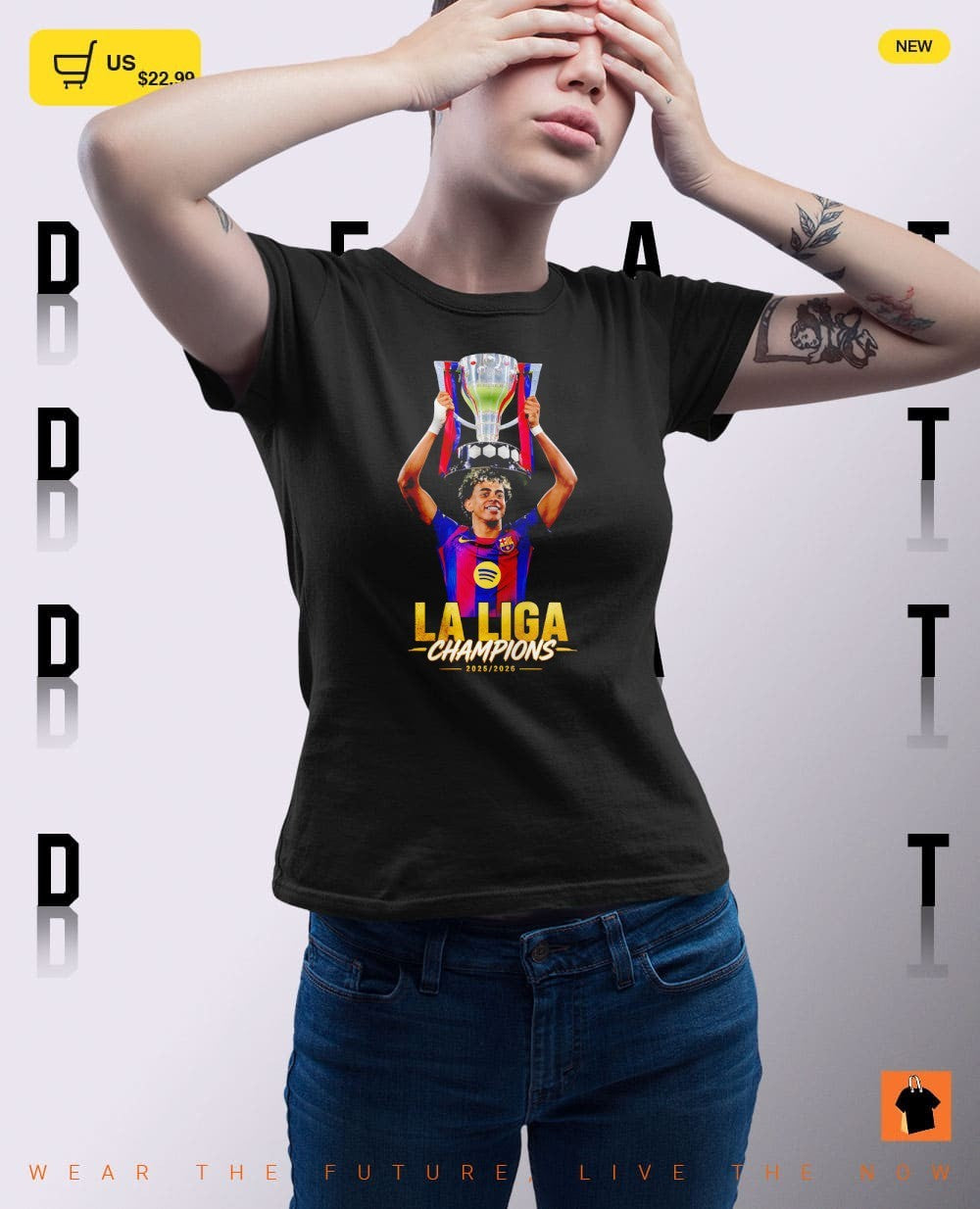 Barcelona Campeones 2025-26 Spain football Mes Que Un Club shirt