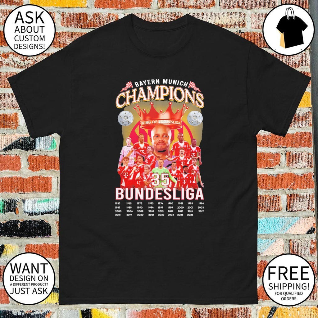 Bayern Munich FC 35 King of Bundesliga Champions 1932 2026 shirt