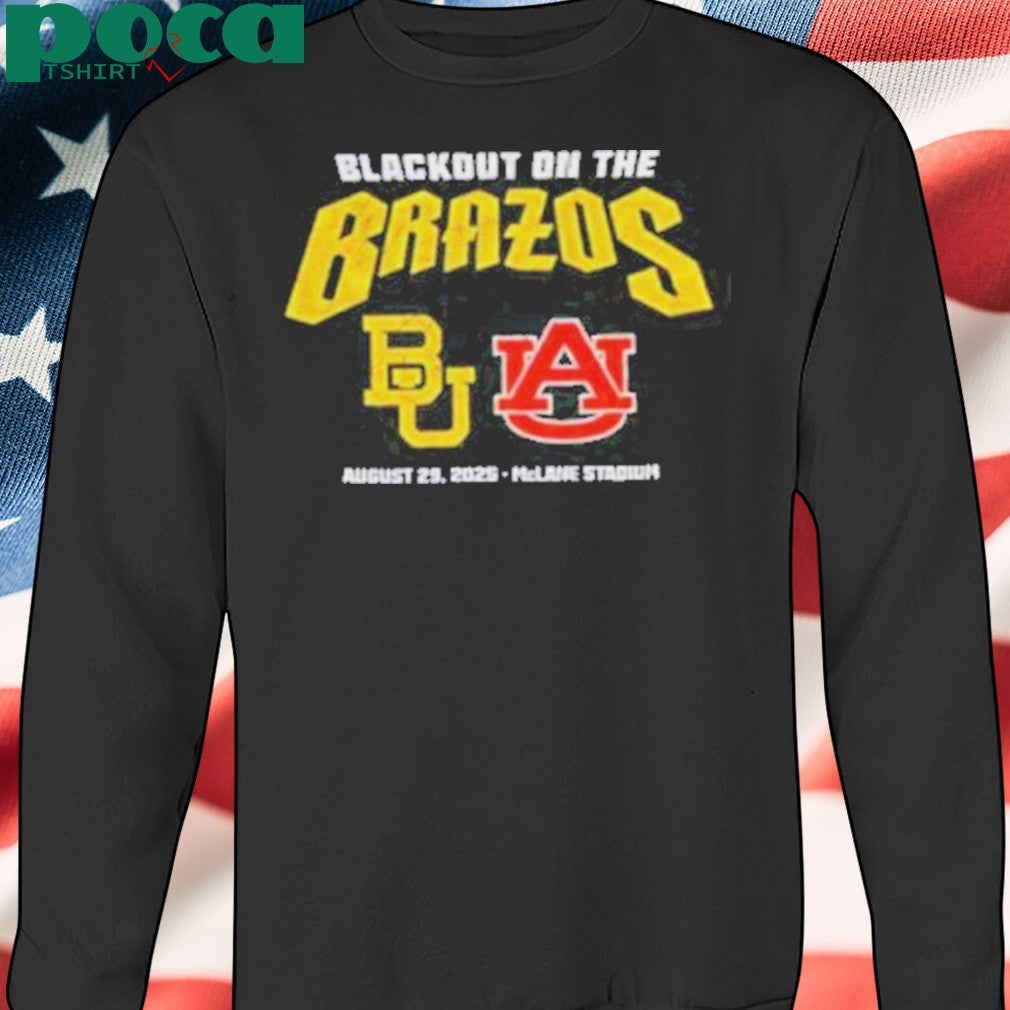 Baylor Bears vs Auburn Tigers Blackout on the Brazos McLane Stadium shirt