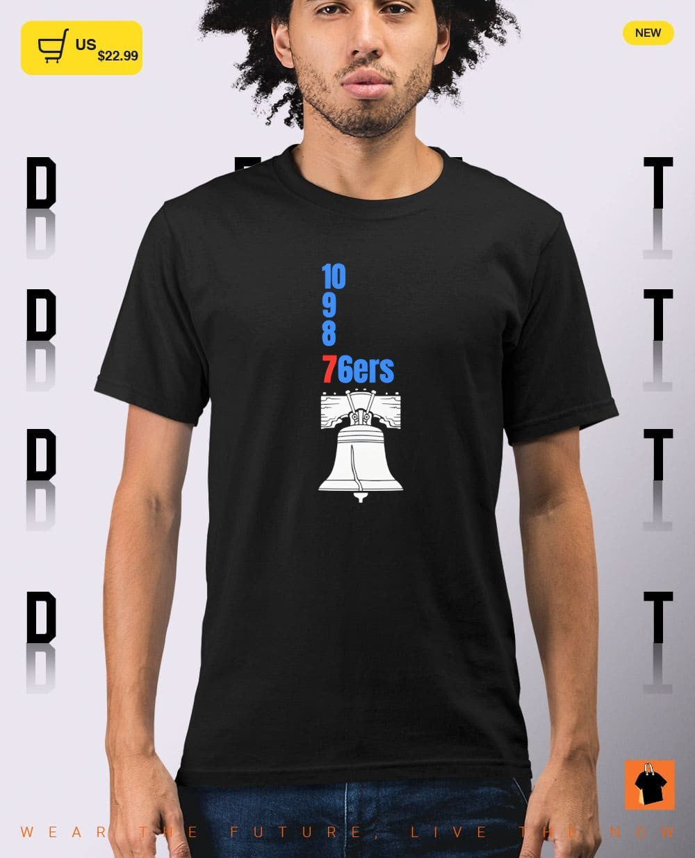 Bell Philadelphia 76ers 10 9 8 76ers Basketball NBA 2026 shirt