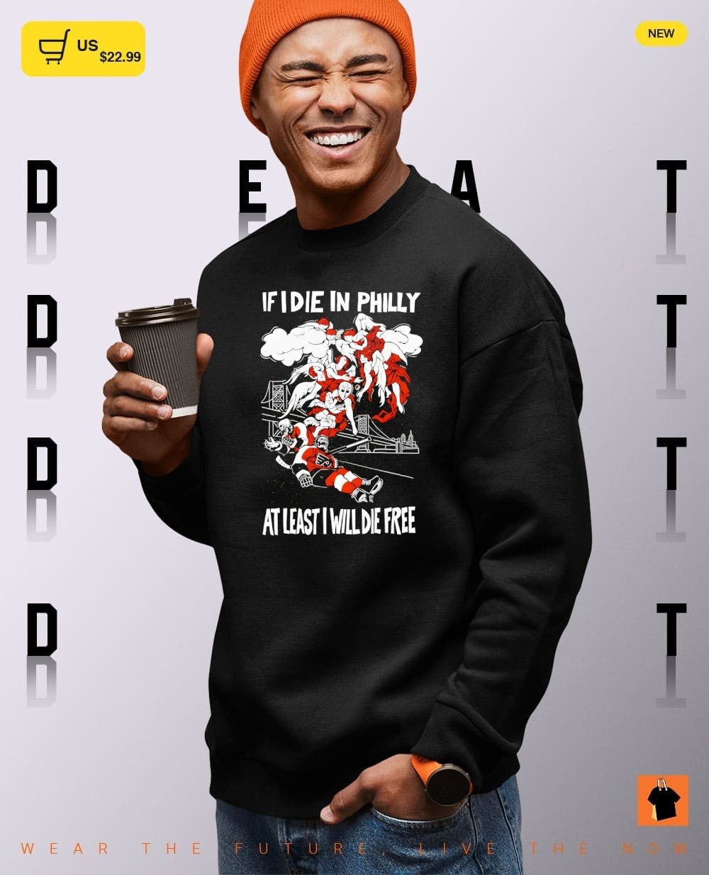Ben Franklin Philadelphia Flyers if I die in Philly at least I will die free shirt