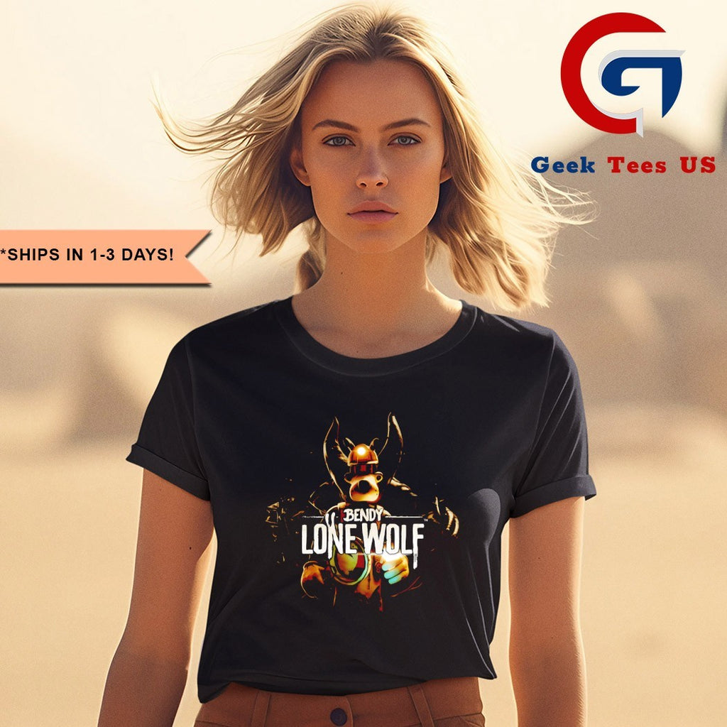 Bendy lone wolf cartoon shirt