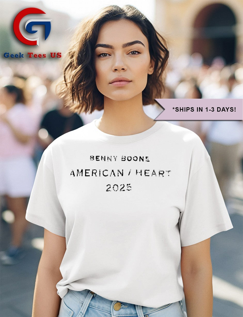 Benny Boone American Heart 2025 shirt