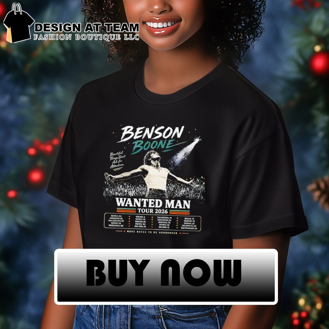 Benson Boone Wanted Man World Tour 2026 vintage shirt