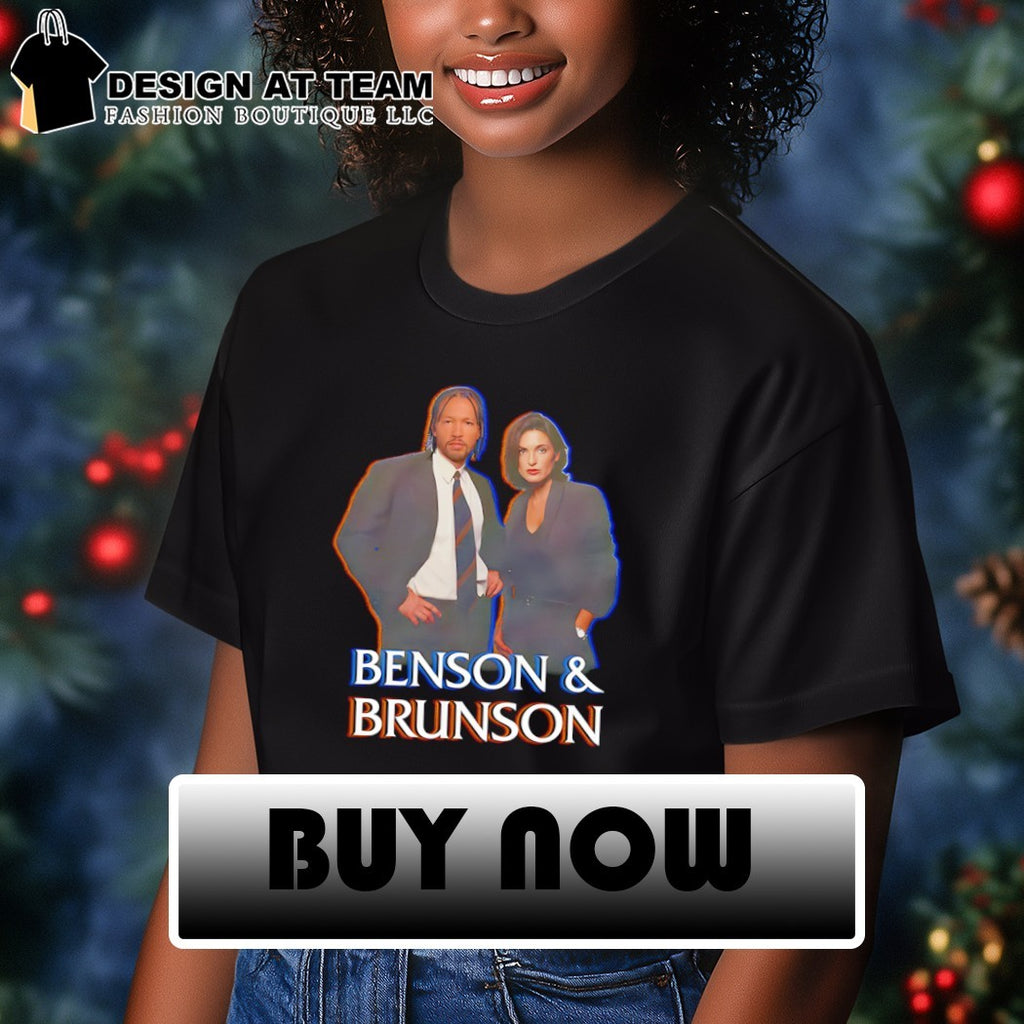 Benson and Brunson Olivia Benson and Elliot Stabler Law Order Special Victims Unit parody shirt