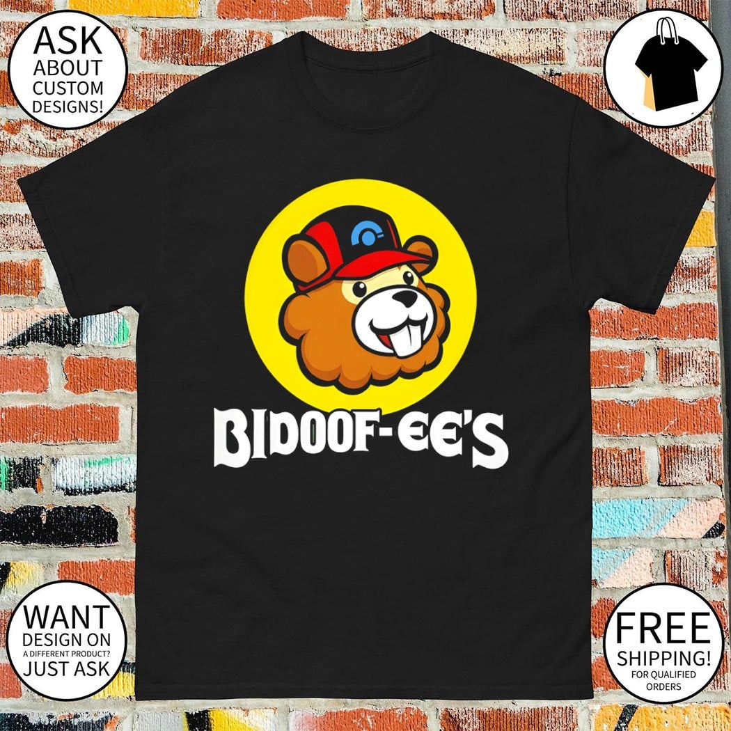Bidoof Ee’s Bidoof Buc-Ee’s parody logo shirt