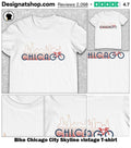 Bike Chicago City Skyline vintage shirt