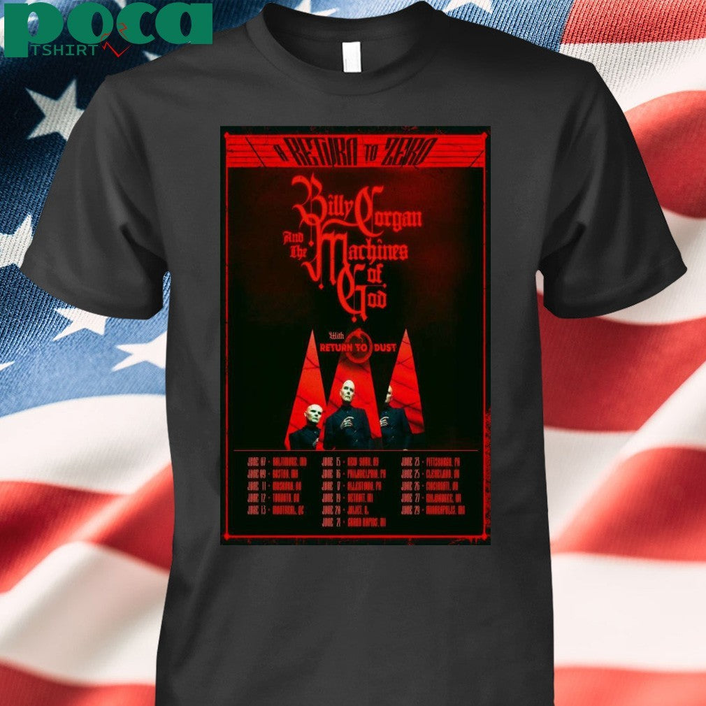 Billy Corgan And The Machines of God June 2025 Poster shirt