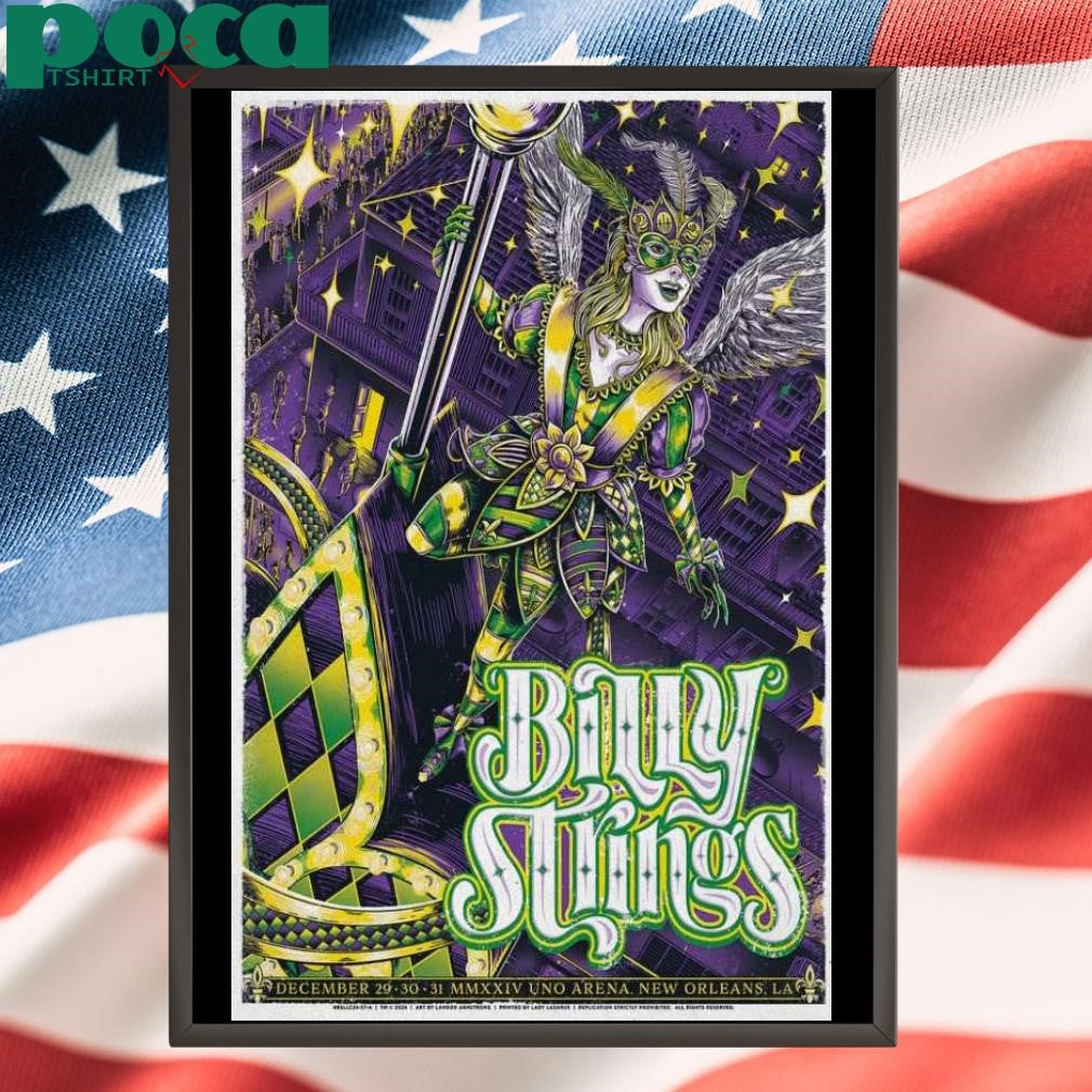 Billy Strings December 29-31 2024 New Orleans LA Poster shirt