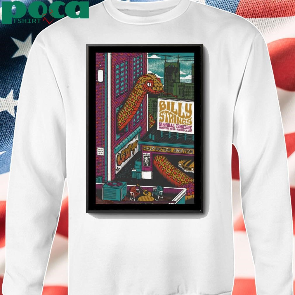 Billy Strings Feb 28 2025 Bridgestone Arena Nashville TN Event Poster shirt
