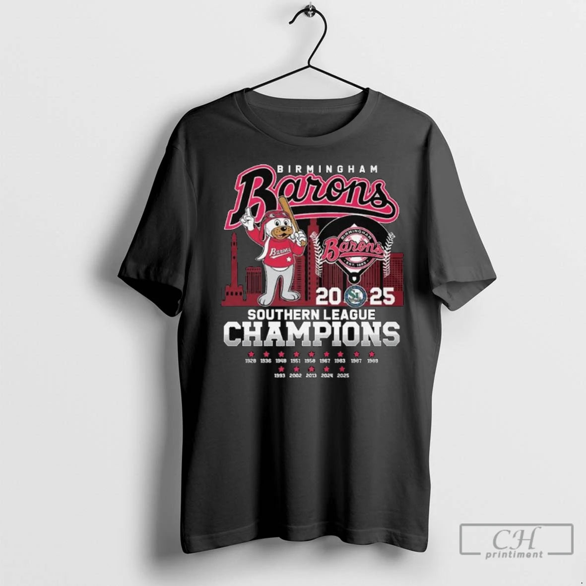 Birmingham Barons 2025 Southern League Champions Long Sleve