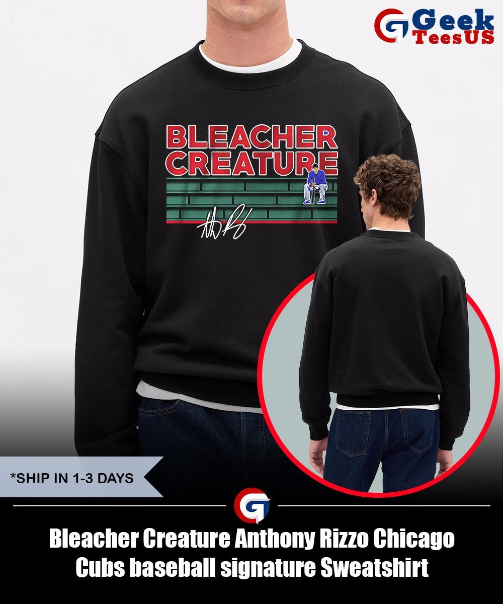 Bleacher Creature Anthony Rizzo Chicago Cubs baseball signature shirt
