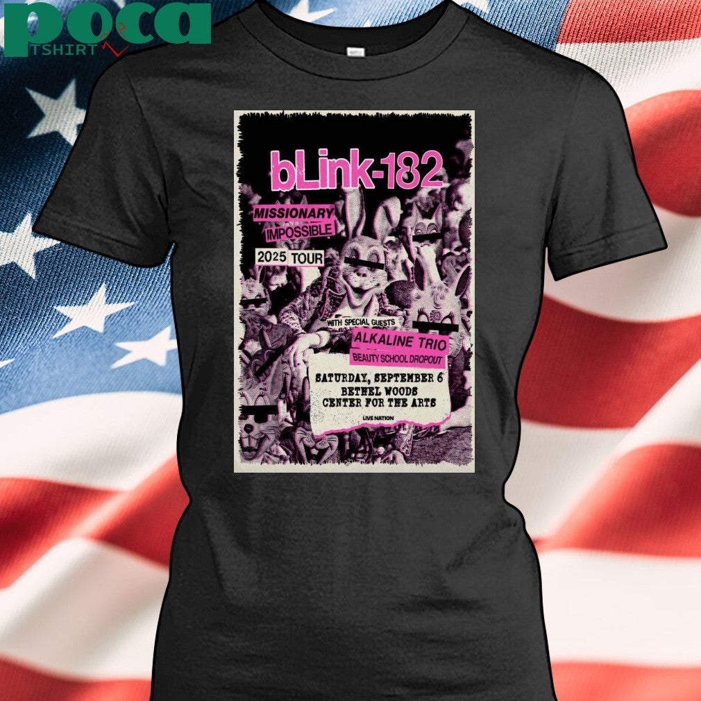 Blink 182 In Bethel NY Sep 6 2025 Poster T-shirt