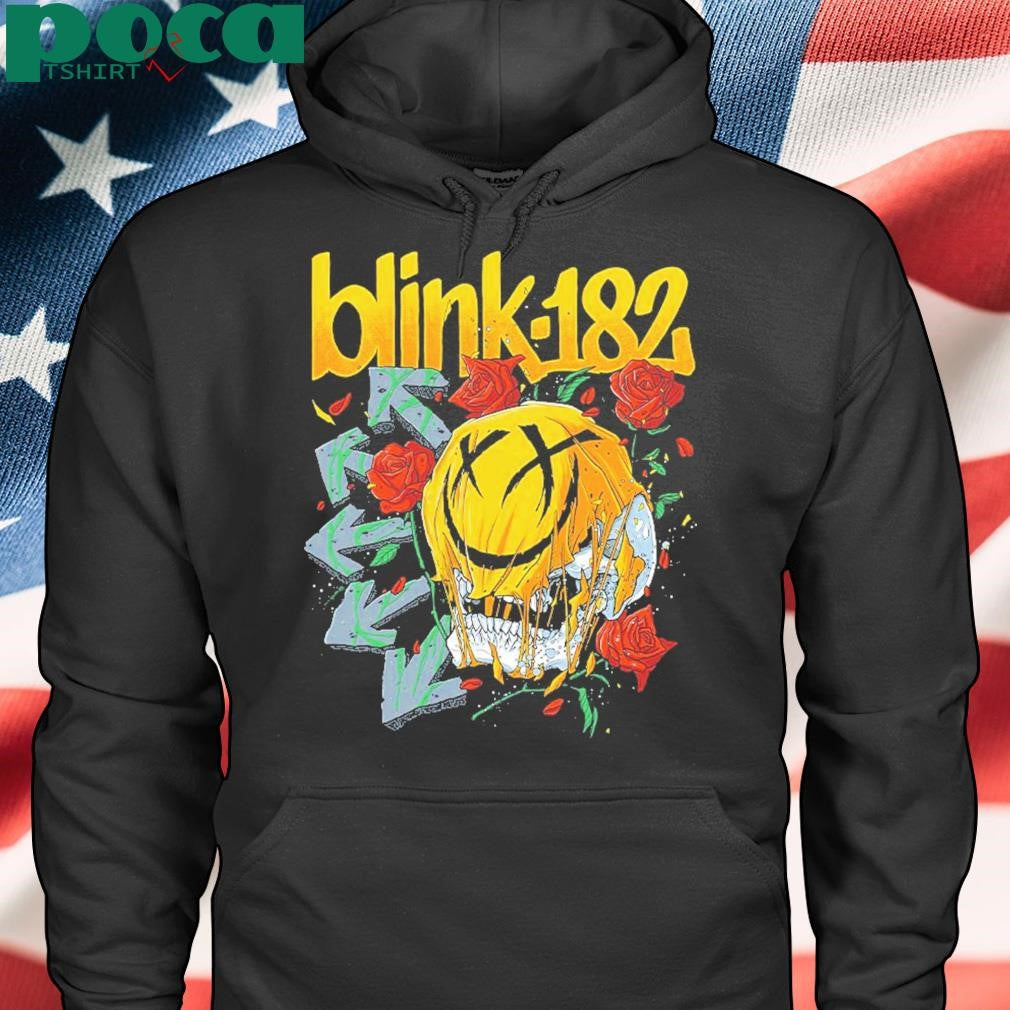 Blink 182 Skull And Roses Logo Unisex T-Shirt