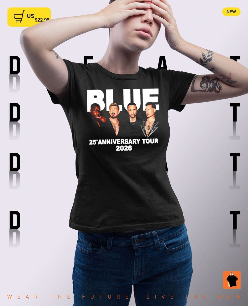 Blue 25th Anniversary Tour 2026 Concert shirt