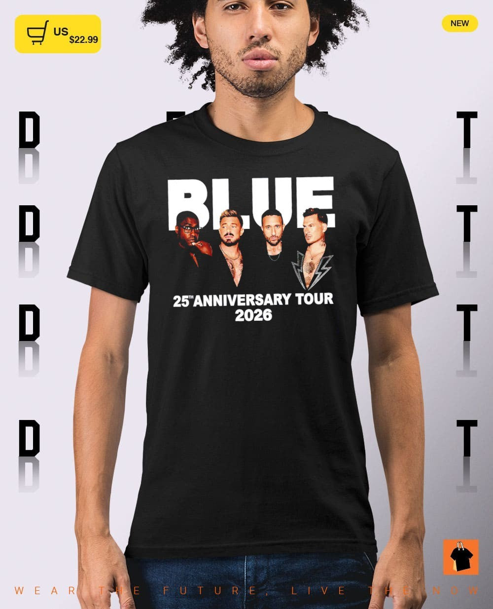 Blue 25th Anniversary Tour 2026 Concert shirt