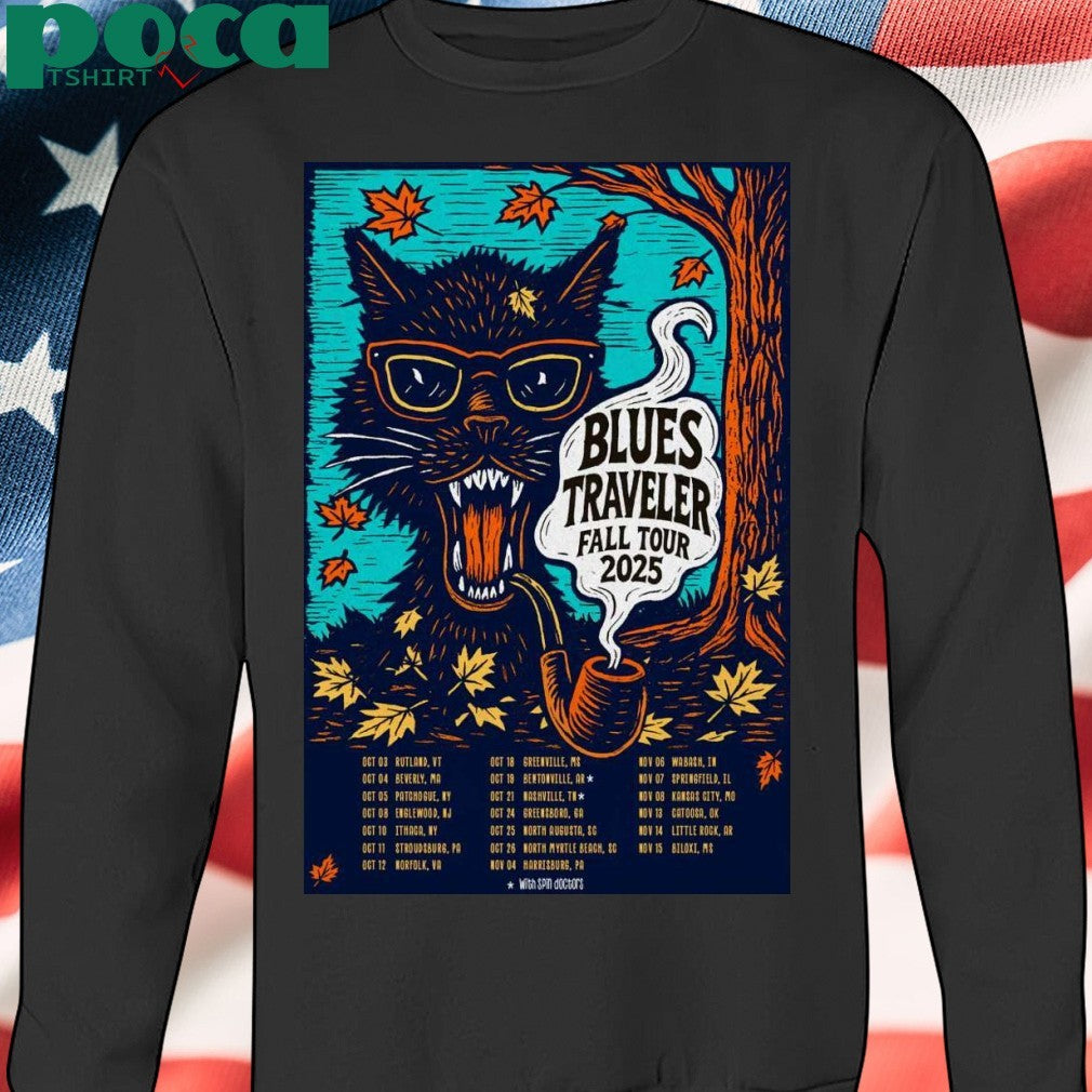 Blues Traveler Fall 2025 Tour Poster T-shirt