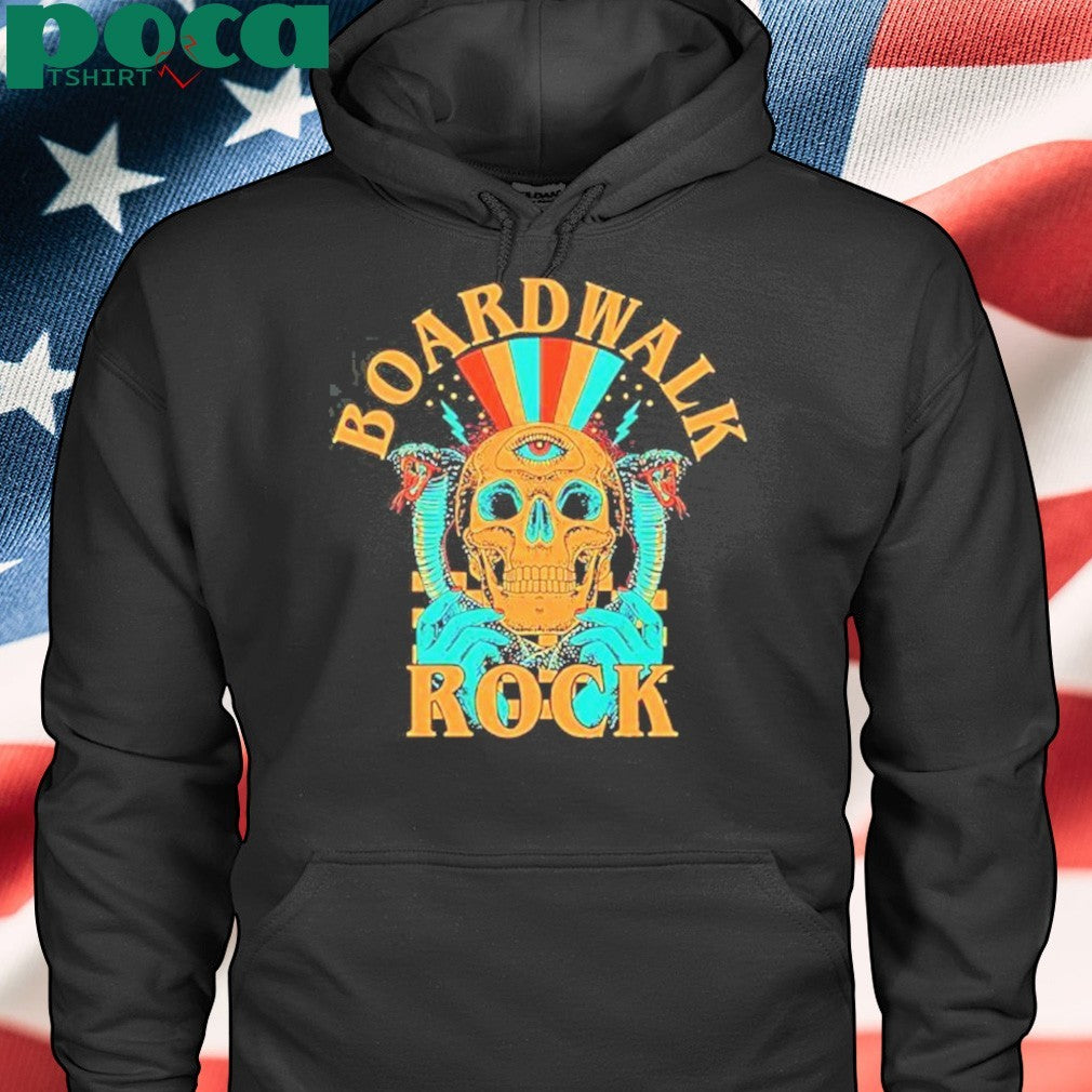 Boardwalk Rock At Ocean City MD On May 17-18 2025 Skull Line Up shirt