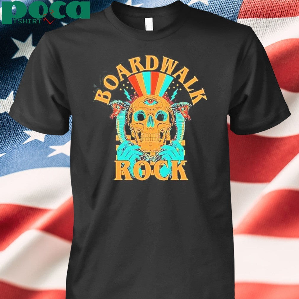 Boardwalk Rock At Ocean City MD On May 17-18 2025 Skull Line Up shirt