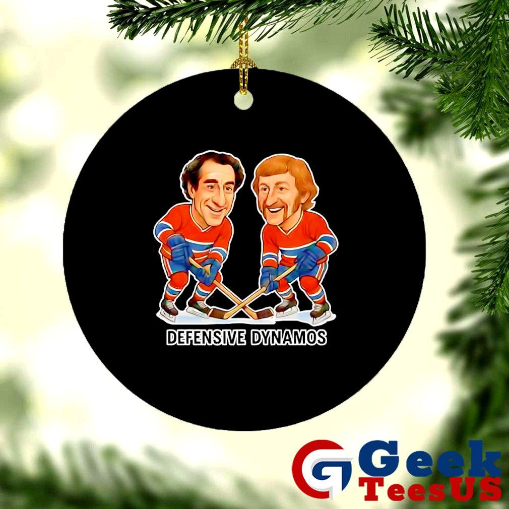 Bob Gainey and Larry Robinson Defensive Dynamos Hockey caricatures shirt