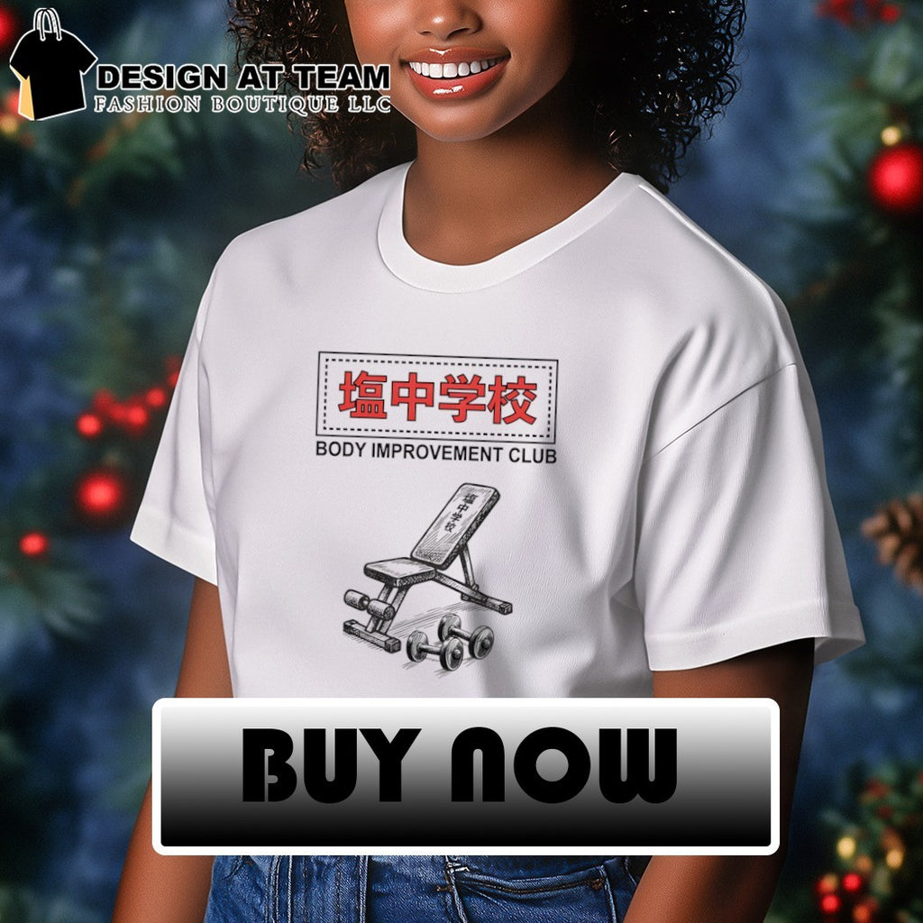 Body Improvement Club Workout bench dumbbells Salt Middle School shirt