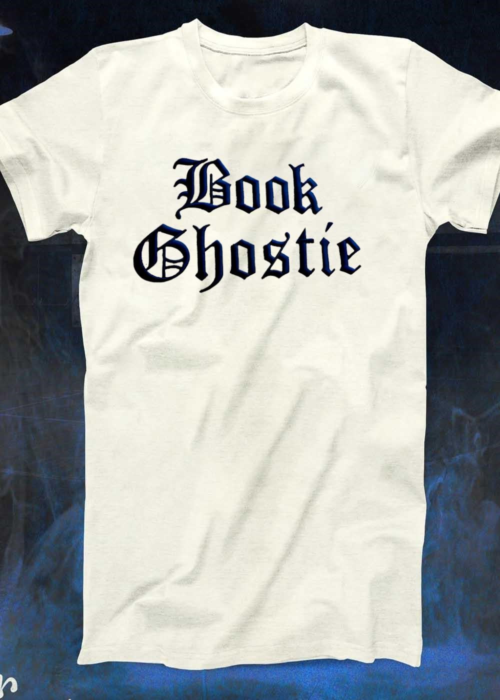 Book Ghostie Embroidered Book Lover T-Shirt