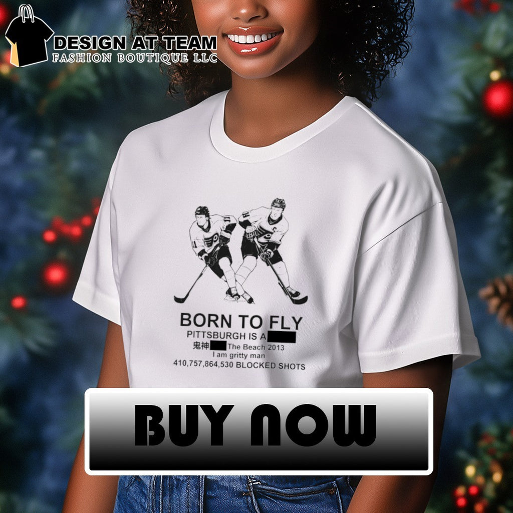 Born To Fly Philadelphia Hockey Bootleg Style shirt