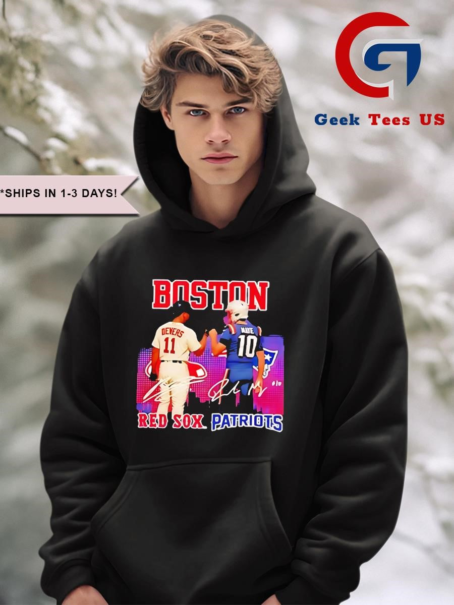 Boston Red Sox and Drake Maye Patriots Star Power shirt