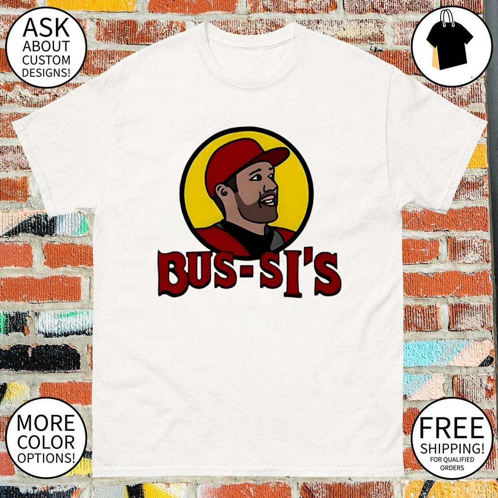 Brandon Bussi Carolina Hurricanes Bus-si’s Buc-ees parody logo shirt