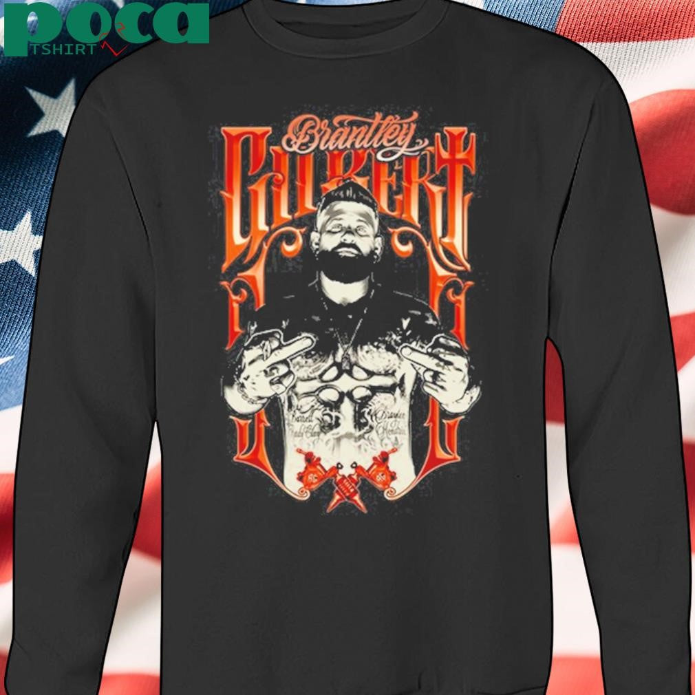Brantley Gilbert Frame Tattoos Bleach Wash Shirt