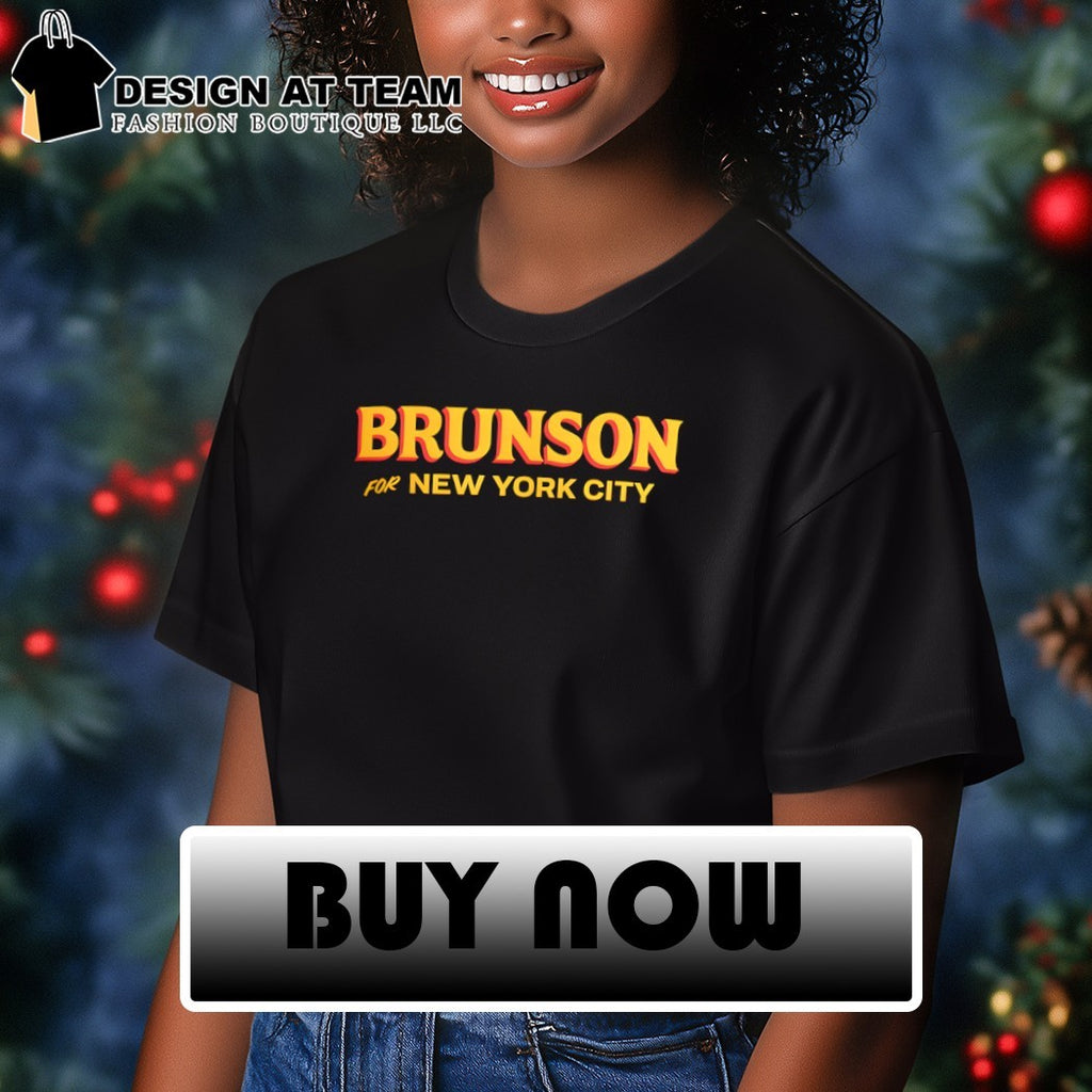 Brunson for NYC Zohran Parody Jalen Brunson Knicks basketball shirt