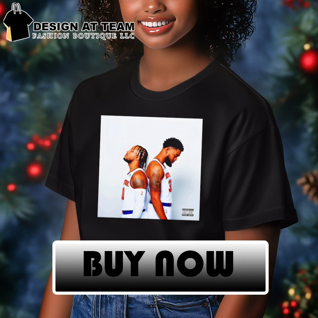 Brunson x Towns Album Graphic Knicks basketball players shirt