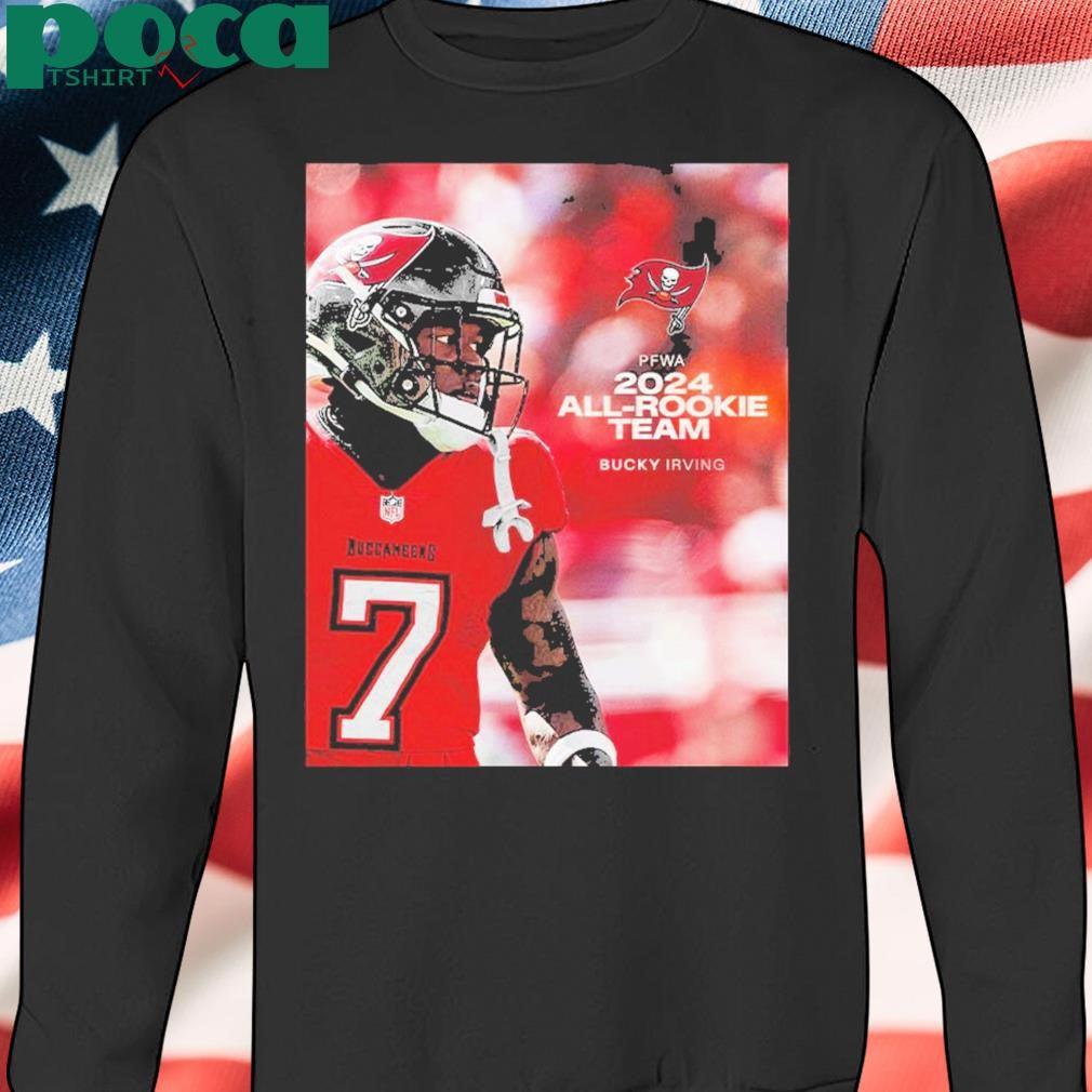 Bucky Irving Tampa Bay Buccaneers 2024 PFWA All Rookie Team Unisex T-Shirt