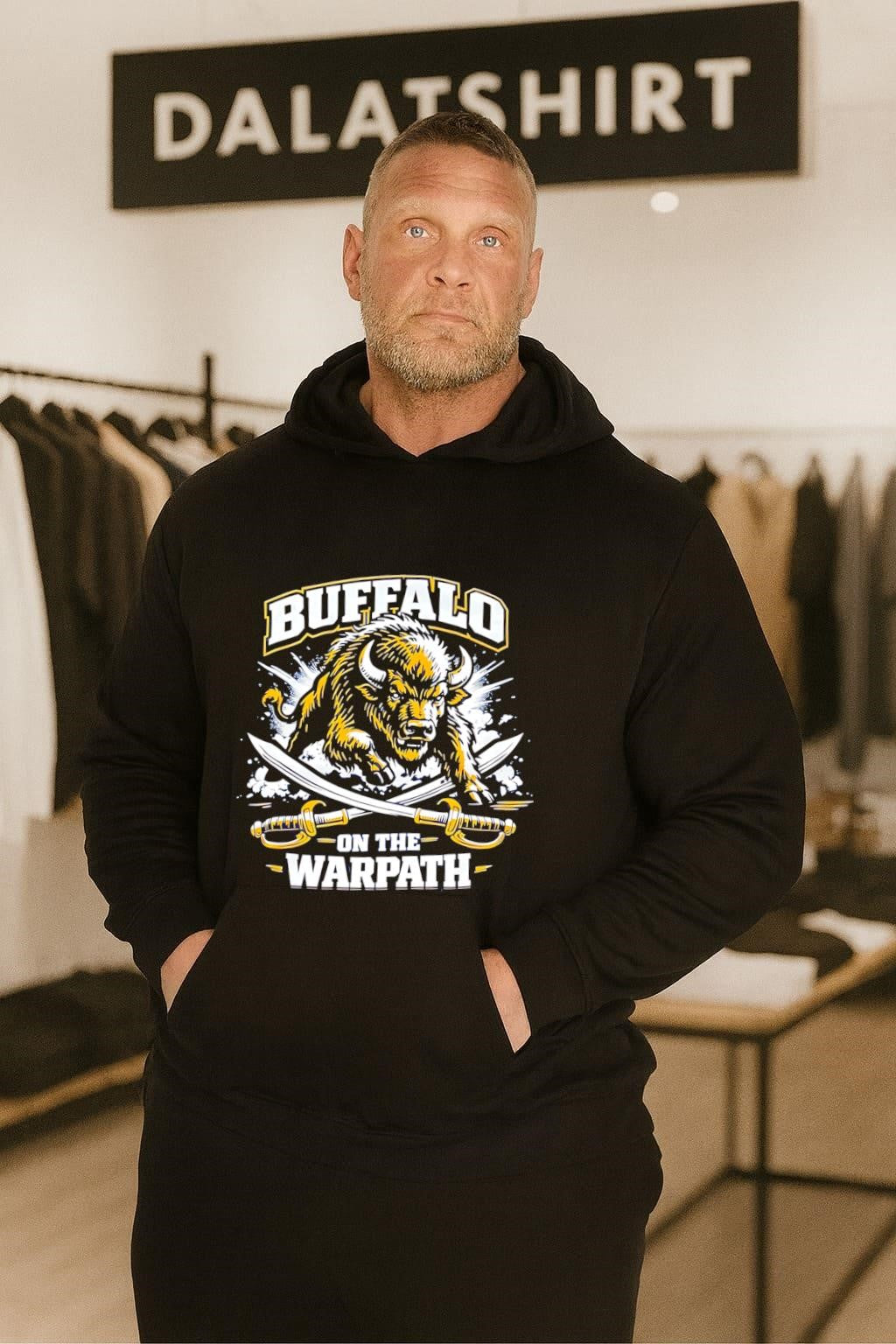 Buffalo On The Warpath Crossed Sabers shirt