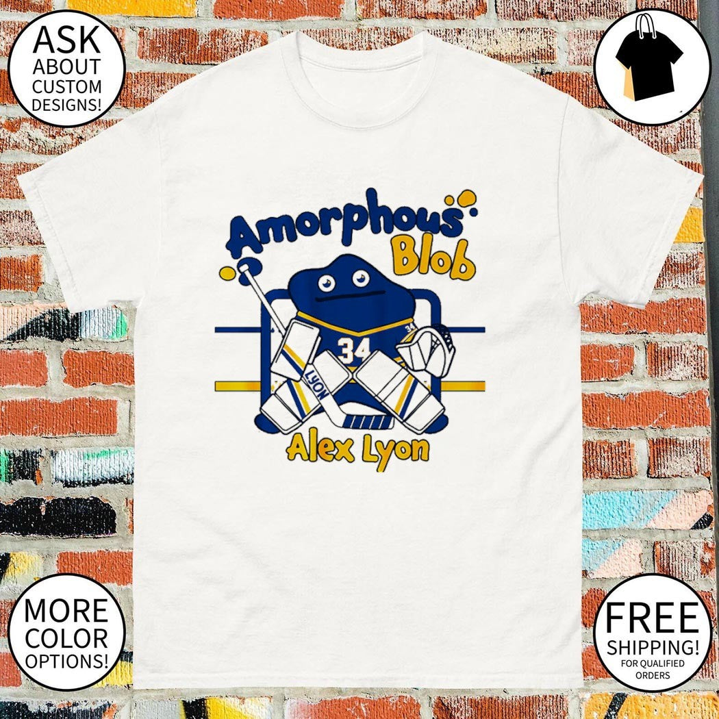 Buffalo hockey Alex Lyon Amorphous Blob shirt