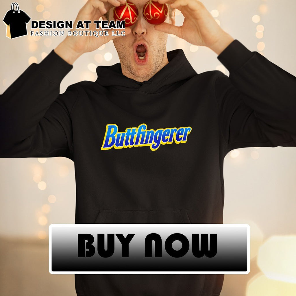 Butterfingerer Butterfinger Parody logo shirt