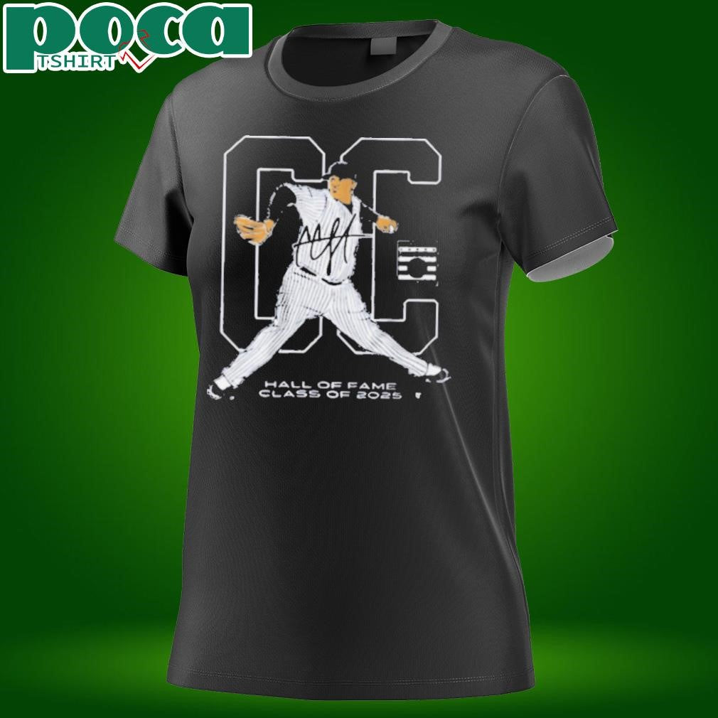 CC Sabathia New York Yankees National Baseball Hall of Fame Inductee Class of 2025 Signature t shirt