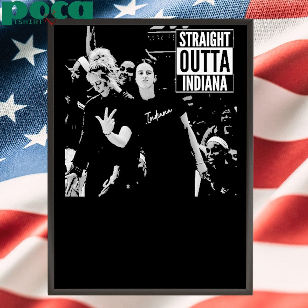 Caitlin Clark And Sophie Cunningham Straight Outta Indiana Fever Unisex T-Shirt