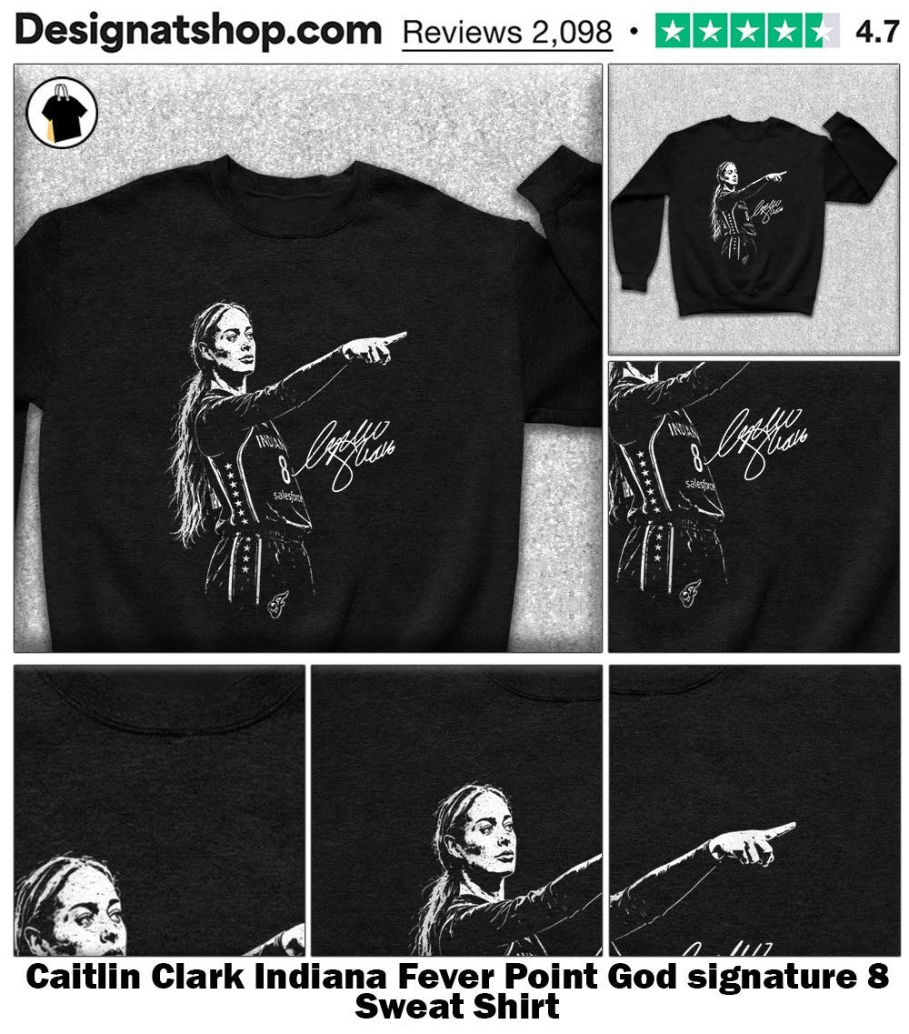 Caitlin Clark Indiana Fever Point God signature 8 shirt