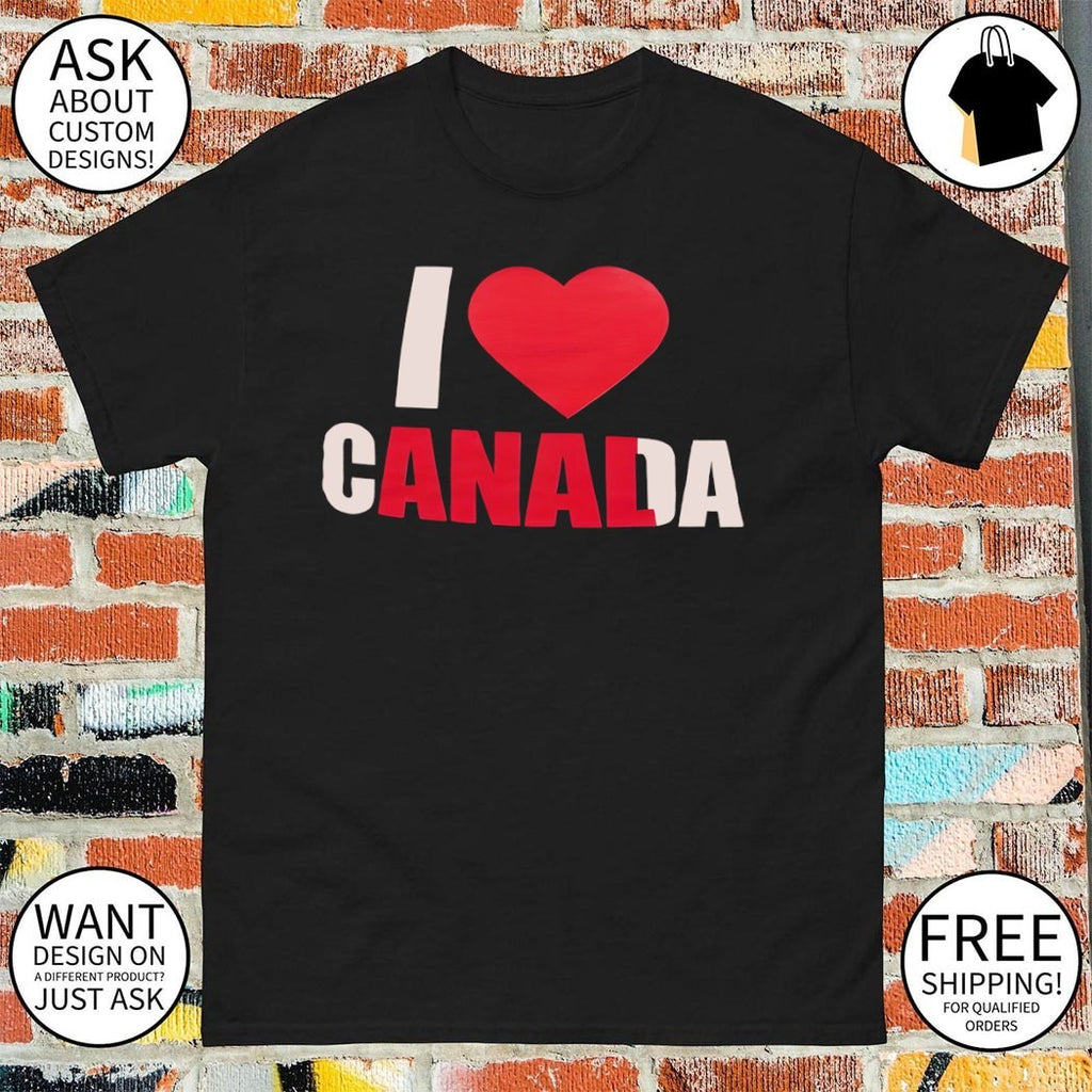 Canadian apparel I heart Canada Anal shirt