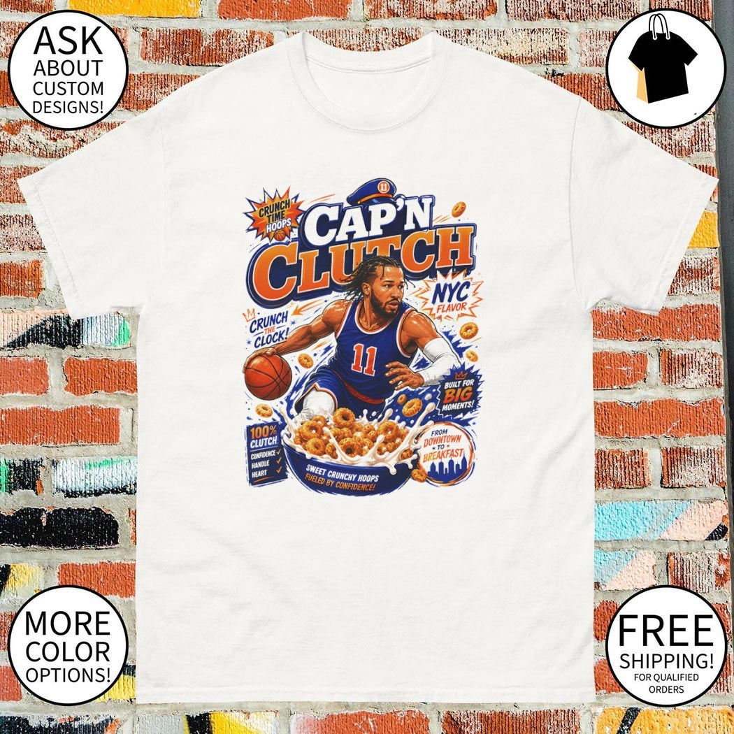 Cap’n Clutch Cereal Basketball NYC Jalen Brunson Style shirt